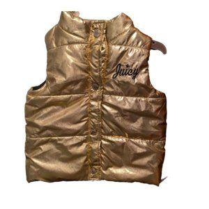 Juicy Couture Vest gold Baby Girl size 3-6 mos
